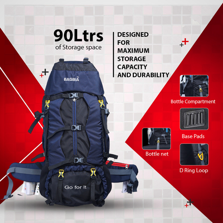 BAGBIA X004N 90 L Laptop Backpack BLACK Price in India Flipkart