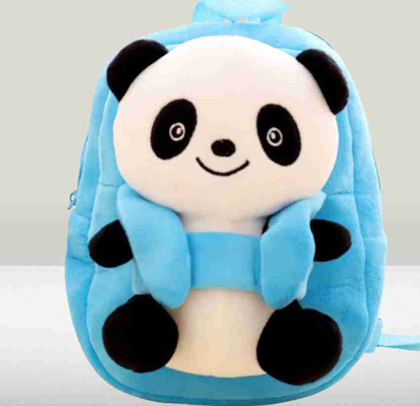 Toys R Us Big Panda Velvet School Bags for 2 to 5 Years Kids Girls Boys Backpack