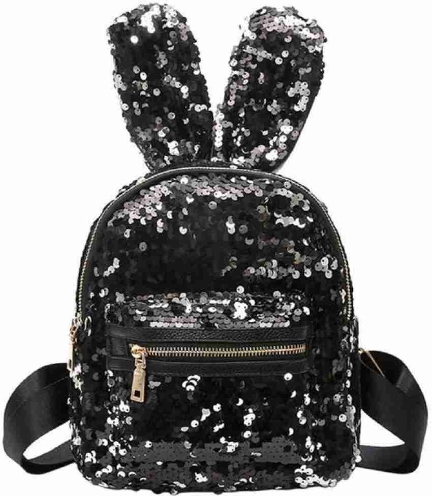 Black glitter mini backpack 2025