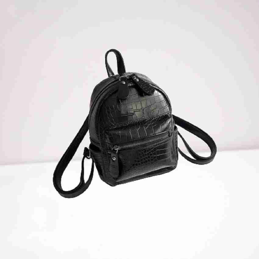 Black structured backpack deals