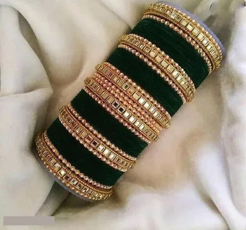 PR Prashant Metal Gold plated Bangle Set Price in India Buy PR