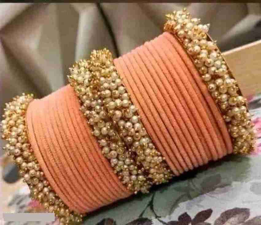 Peach hotsell colour bangles