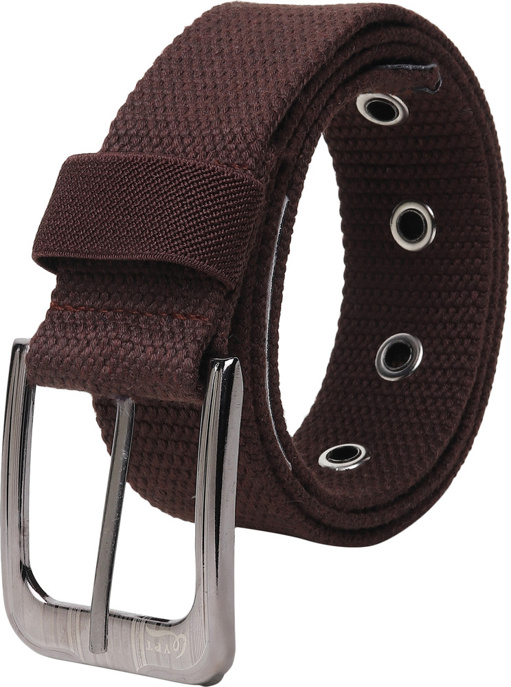 PROVOGUE Men Casual Brown Canvas Belt MULTI 07 Price in India Flipkart