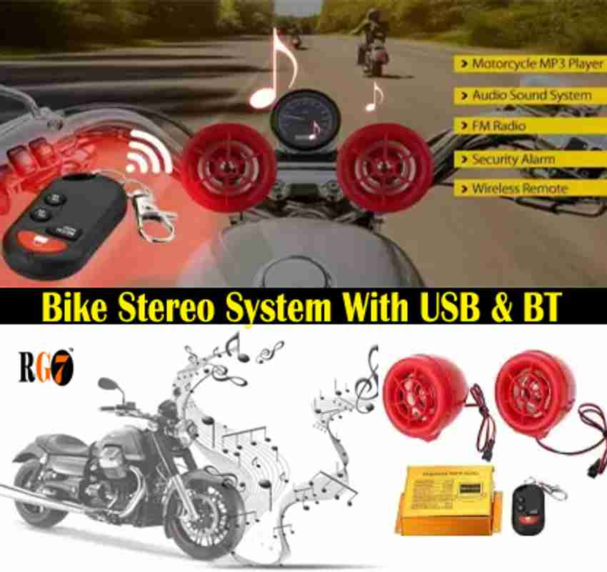 Motorcycle sales music system