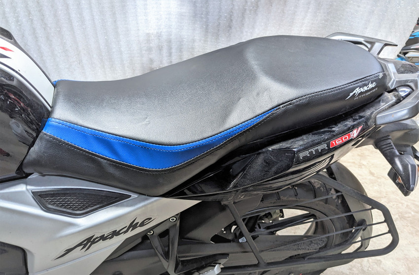 AUTOLEOPARD TVS APACHE 4V 160 RTR BS6 BS4 Single Bike Seat Cover