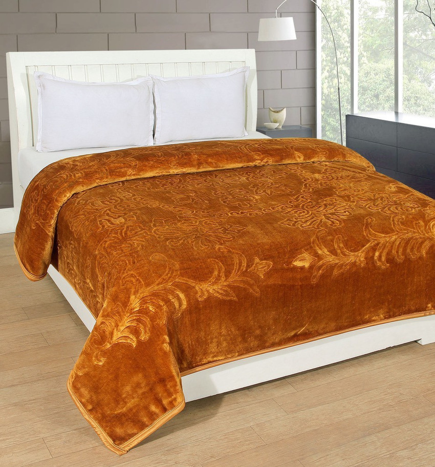 Aradhya Floral Double Mink Blanket for Heavy Winter