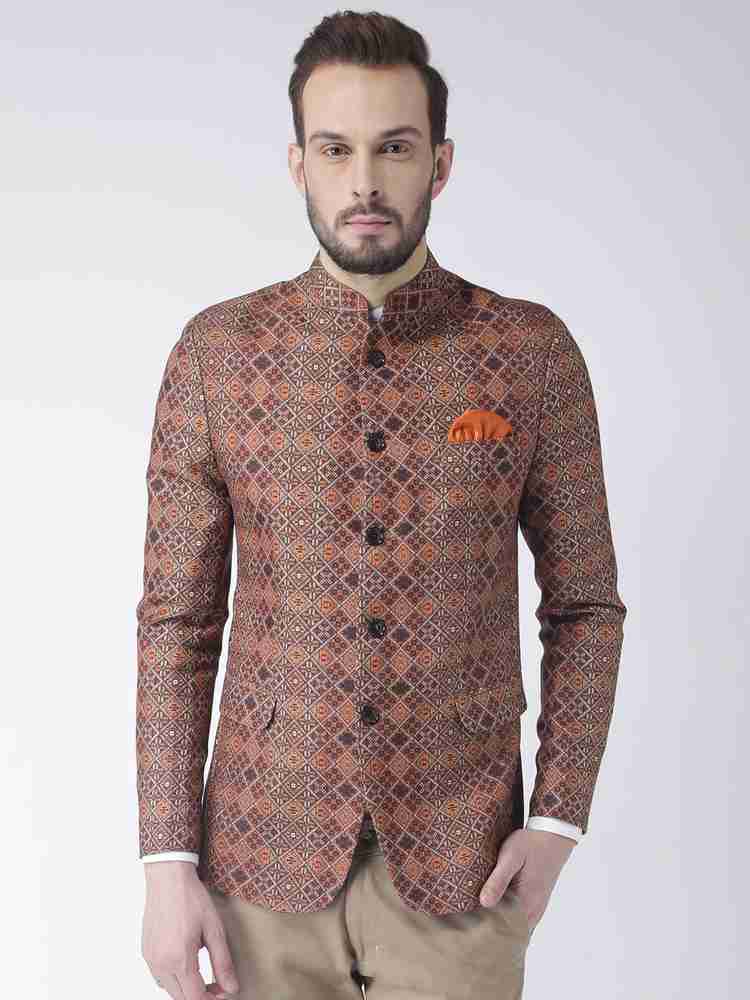 Hangup Printed Bandhgala Casual Men Blazer Buy Hangup Printed Bandhgala Casual Men Blazer Online at Best Prices in India Flipkart