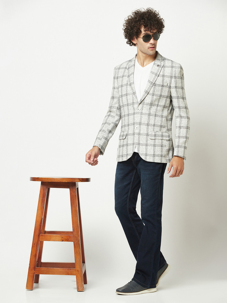 H and m check blazer clearance