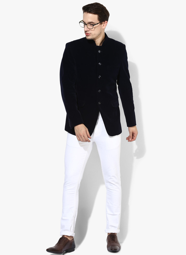 Hangup Solid Bandhgala Party Men Blazer Buy Hangup Solid
