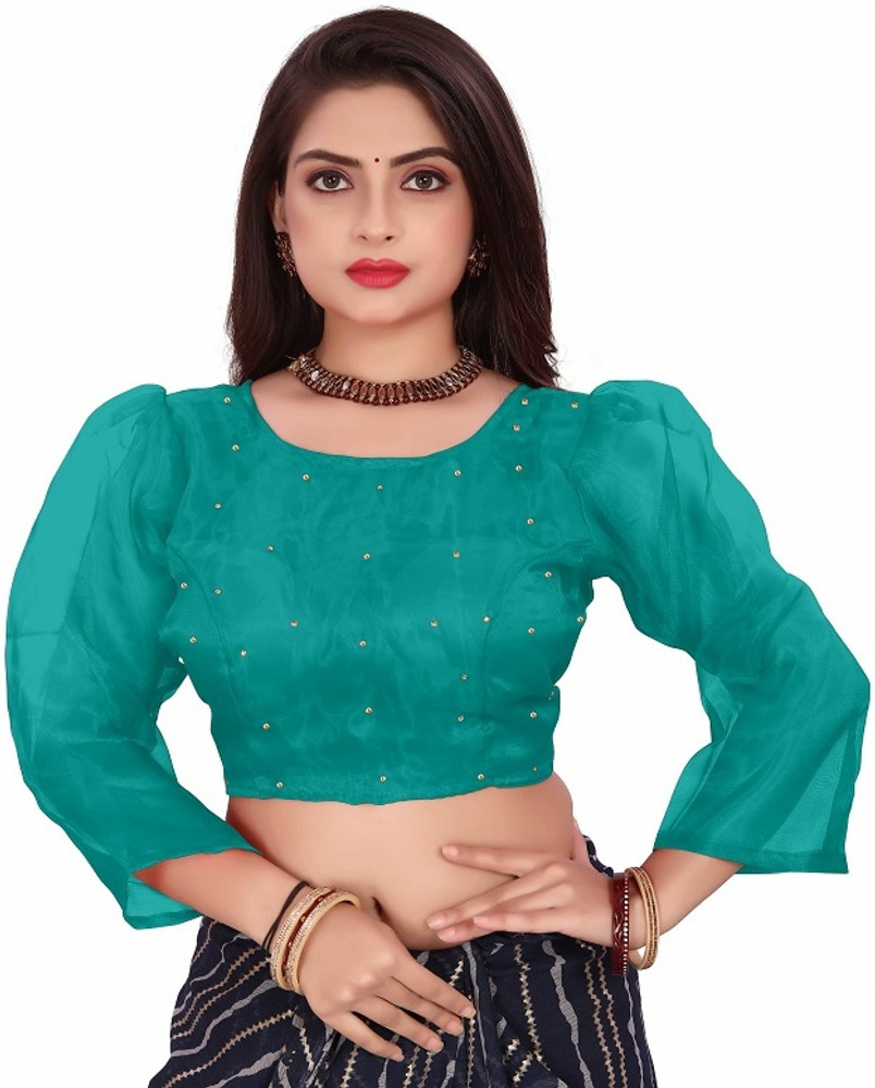 Pink Pure Katan Silk Banarasi Booti Blouse with Boat Neck  WeaverStory