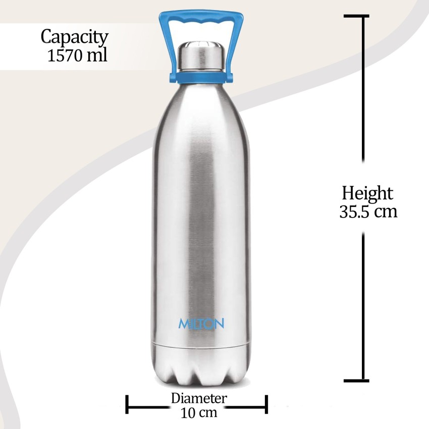 Buy Milton Thermosteel Water Bottle With Jacket - Stainless Steel