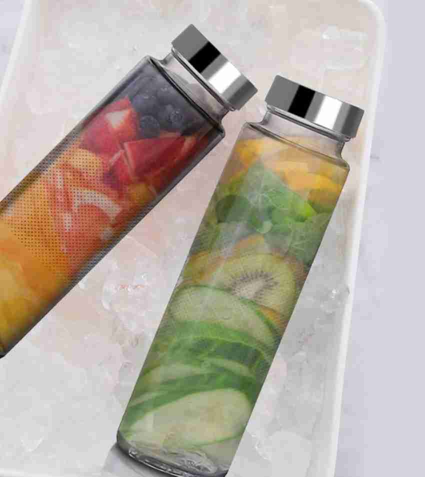 Buy Piramal Glass Water Bottle with Leak-Proof Airtight Double