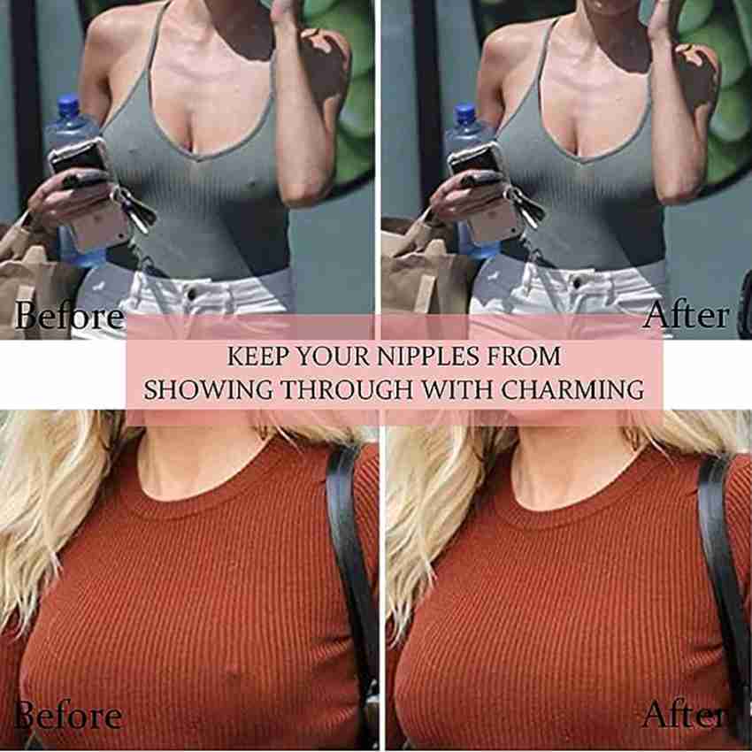 TRK HUB Women 10 Pcs Nipple Covers Reusable Adhesive Covers Set