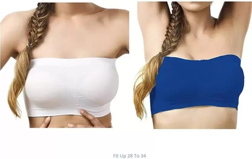 Pack of 2 Non Padded Bandeau Bra