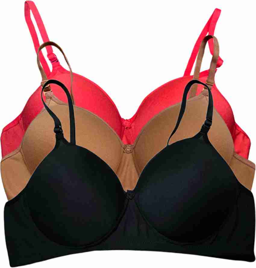 Buy BOOMBUZZ Heavy Padded Bra for Every Day Comfort with Multi Colour and  Wide rang of Size(RED)(28A) Online at Best Prices in India - JioMart.