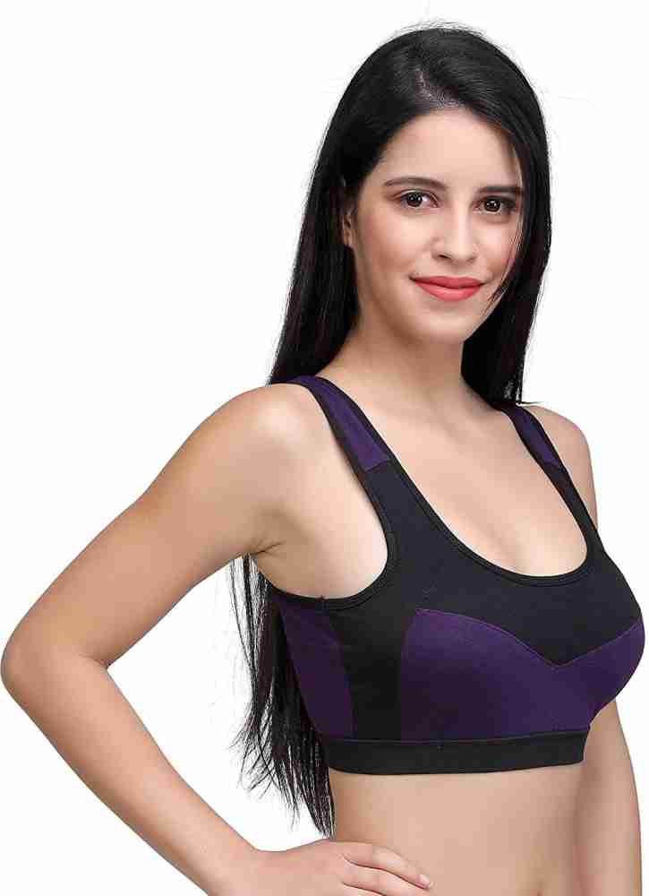 Fvwitlyh Brassiere Femme Women'S Comfortable And New Sport Running  Shockproof And Beautiful Back Yoga Thin Gathering Bra Black,38/85B 