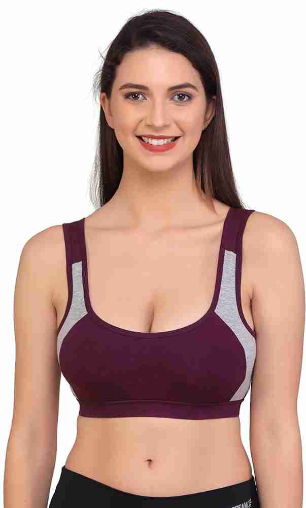 Buy Jairy Shop Women Padded Sports Bra with Removable Pads for