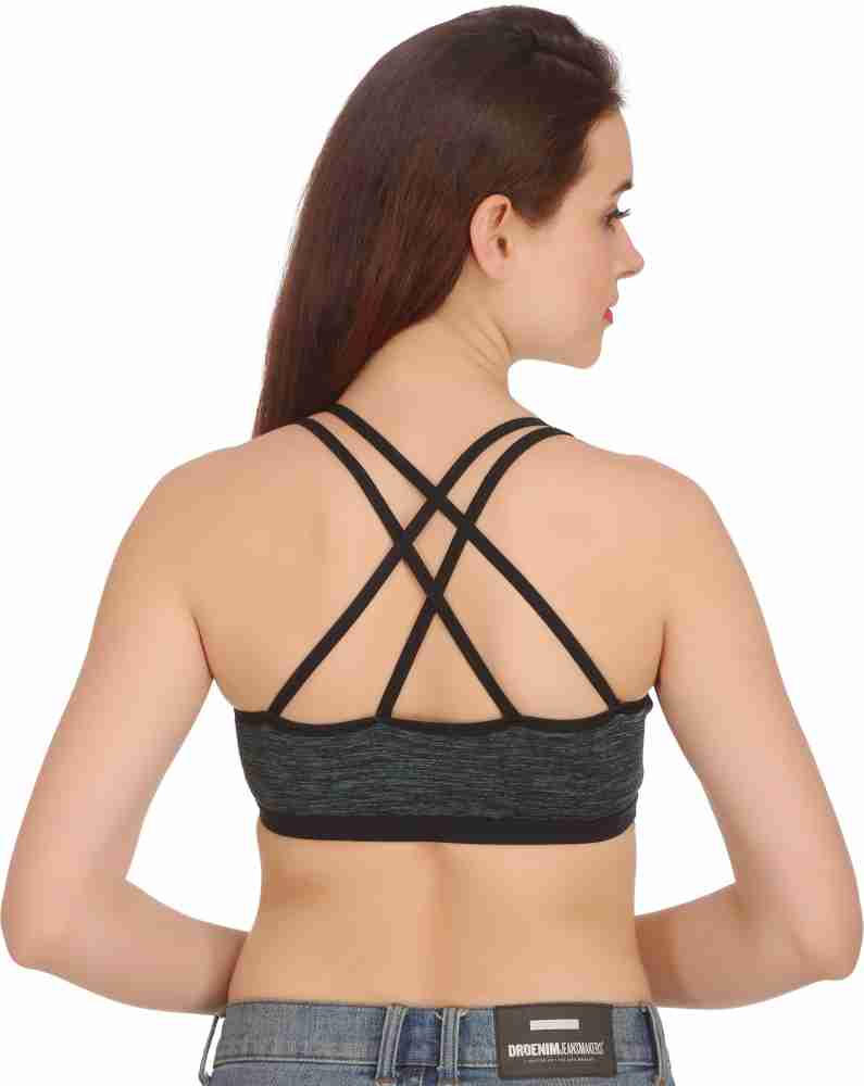 Buy Zivosis Women Multicolor Striped Cotton Blend Set Of 3 Bra And