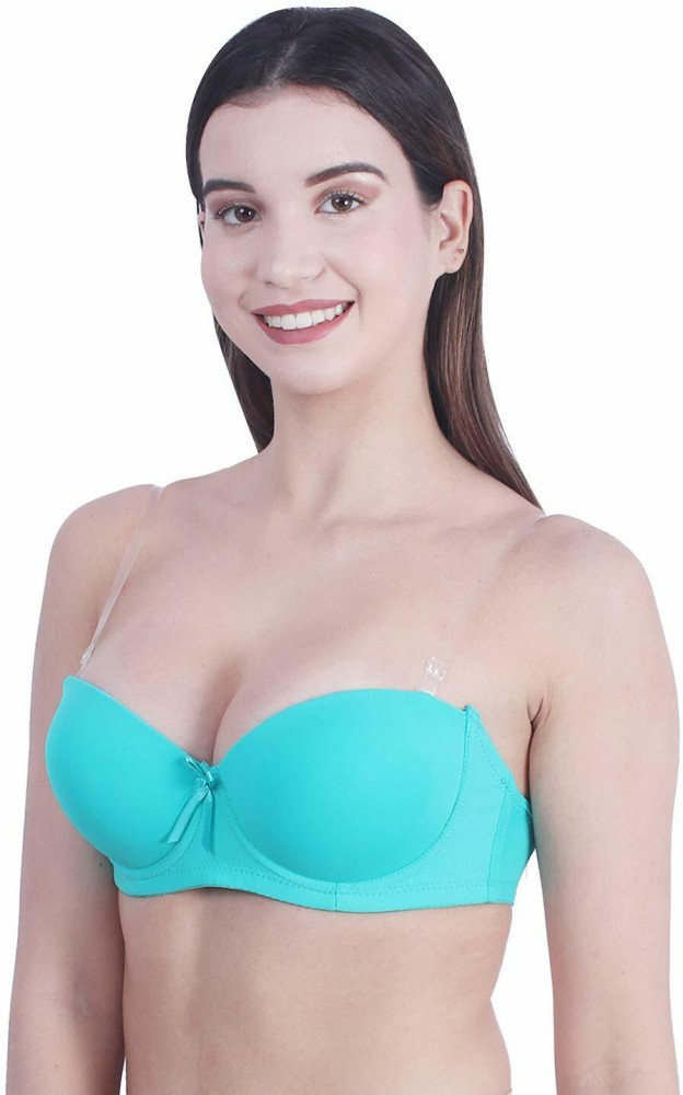 Buy Women's Printed Heavily Padded Underwired Push-Up Bra Green (Best Fit  34B & 34C) Online at Best Prices in India - JioMart.