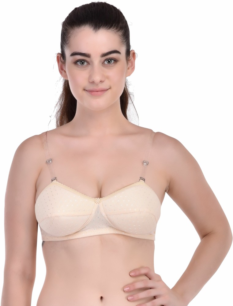 Comoda Women Lightly padded transparent strap bra Women Everyday Lightly  Padded Bra - Buy Comoda Women Lightly padded transparent strap bra Women  Everyday Lightly Padded Bra Online at Best Prices in India