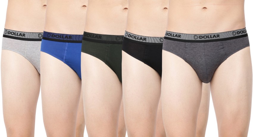 Buy Dollar Bigboss Solid Briefs - Multi ,Pack Of 5 Online at Low Prices in  India 