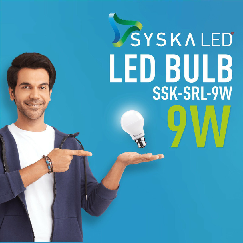 Syska led bulb 9 watt price flipkart sale