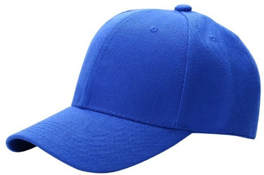 Buy Royal Blue Plain Baseball Cap Mens Womens Adjustable Online in India 