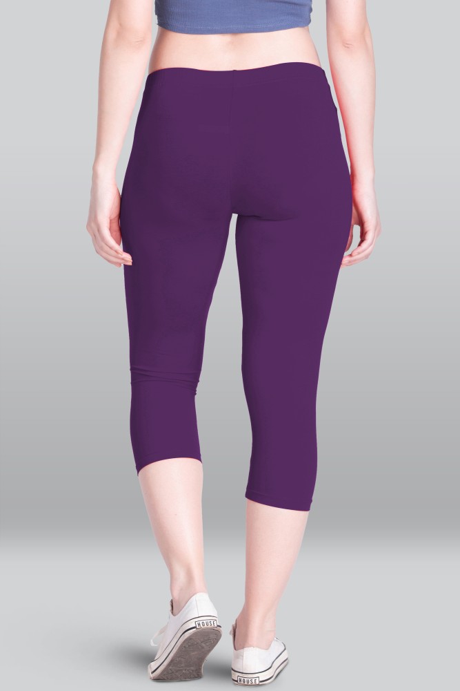 Lyra Women Purple Capri - Buy Lyra Women Purple Capri Online at Best Prices  in India