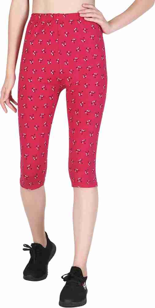 NEVA Women Cotton Capri Pants- Hot Pink – Neva Clothing India