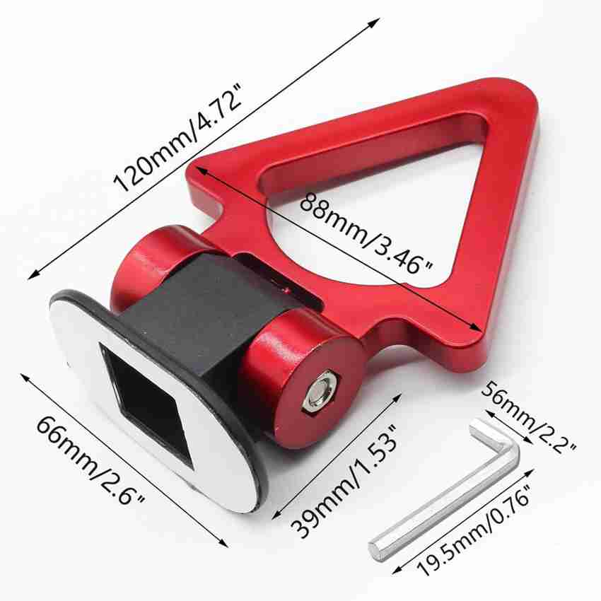 LOVMOTO Universal Tow Hook Kit Car Sticker Decor Bumper Racing
