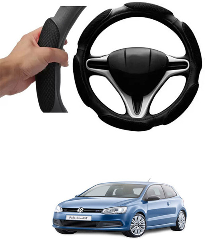 RONISH Hand Stiched Steering Cover For Volkswagen Polo Price in