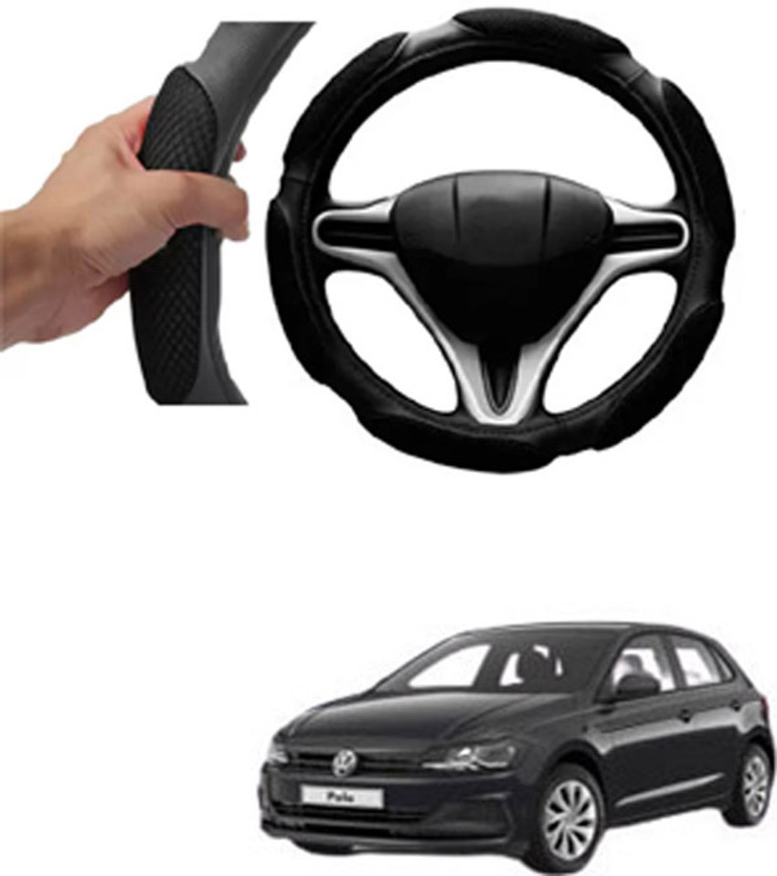 RONISH Hand Stiched Steering Cover For Volkswagen Polo Price in
