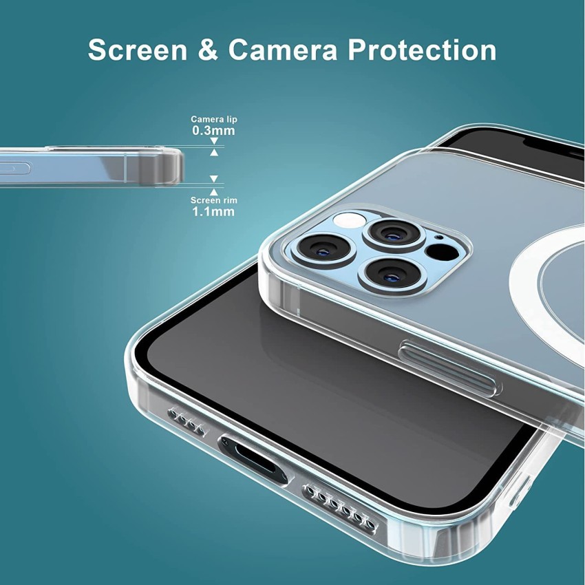 MIDOS Tpu Back Cover Ring Logo Cut For Magsafe Compatible For Iphone 11  Lens Protection Chrome Back Cover For Iphone 11 (Black) : :  Electronics