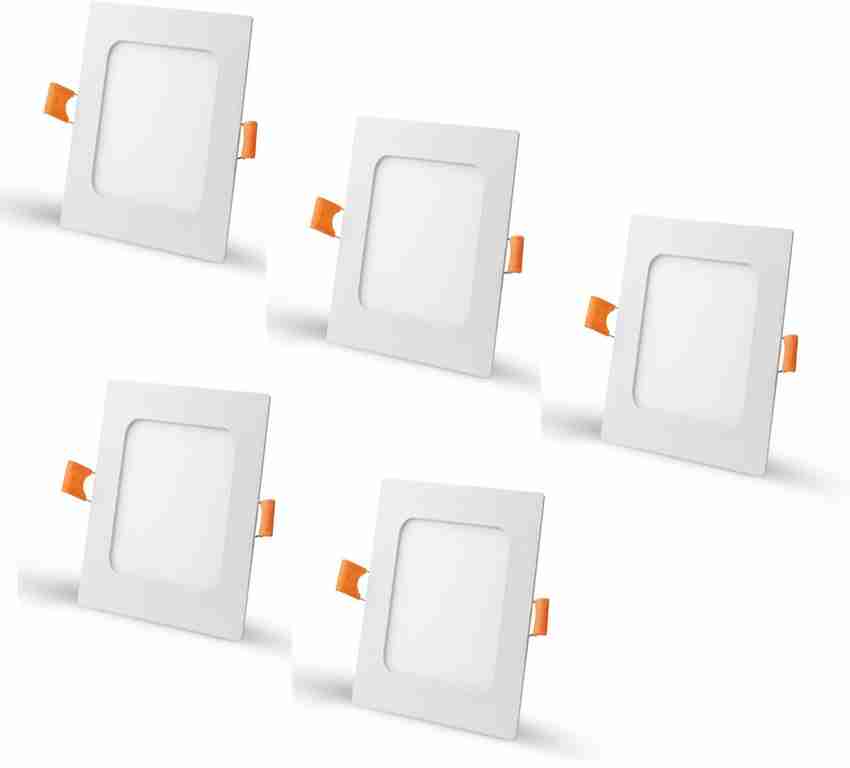 D Mak 6 Watt LED Square POP False Ceiling Panel Roof Light White Pack of 05 Ceiling Light Ceiling Lamp Price in India Buy D Mak 6 Watt LED Square POP False Ceiling Panel