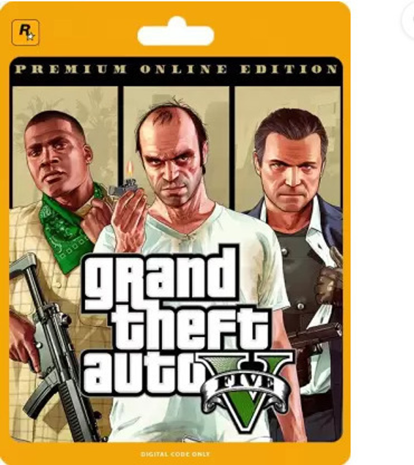 GTA 5 GRAND THEFT AUTO V PREMIUM EDITION PC CODE NO CD DVD Price in India Buy GTA 5 GRAND THEFT AUTO V PREMIUM EDITION PC CODE NO CD DVD online at Flipkart