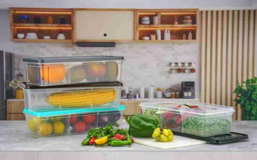 Premium Photo  Storage containers with fresh food in a fridge