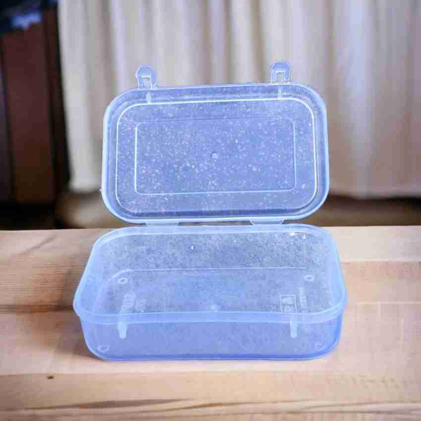 RHYNO Small Containers Plastic Clear Boxes with Lock lid 100 ml Storage Box