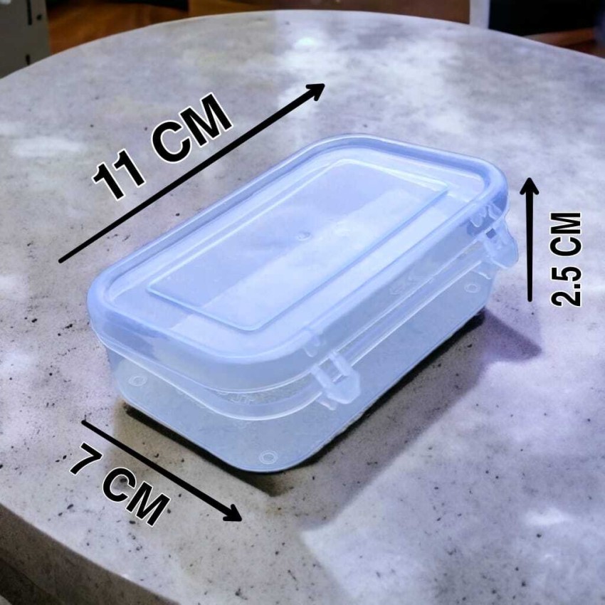 RHYNO Small Containers Plastic Clear Boxes with Lock lid 100 ml Storage Box  Price in India - Buy RHYNO Small Containers Plastic Clear Boxes with Lock  lid 100 ml Storage Box online