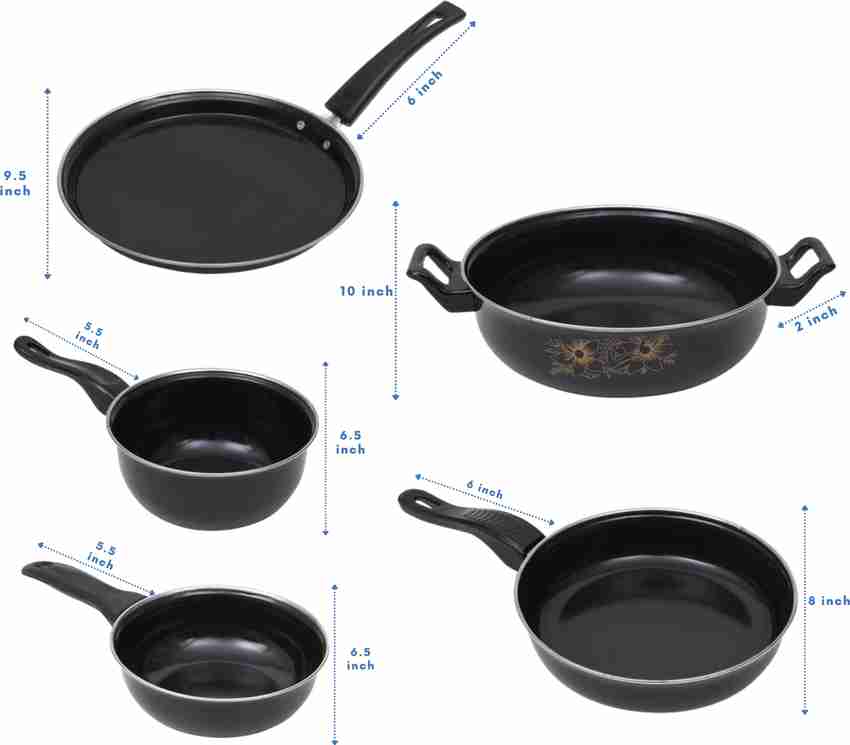 MY STORE Prestigious Induction Bottom Non Stick Coated Cookware