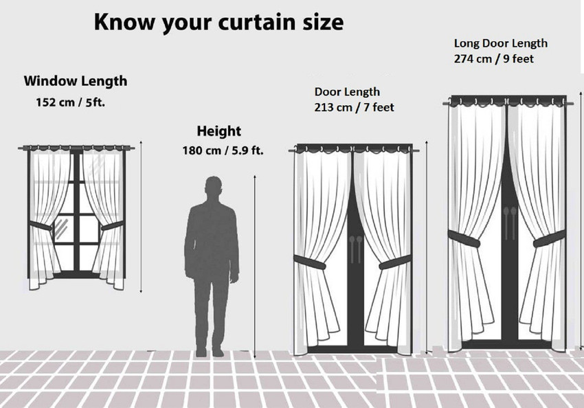 Home Garage 214 cm 7 ft Polyester Semi Transparent Door Curtain