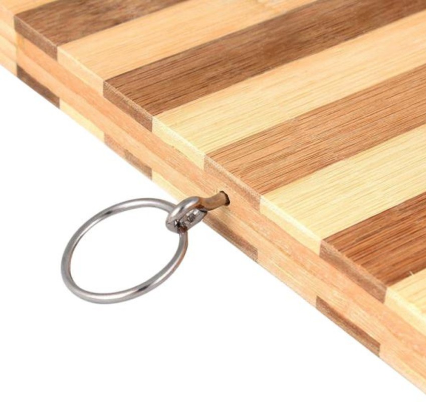 Bamboo Chopping Board With Hanging Ring, For Kitchen