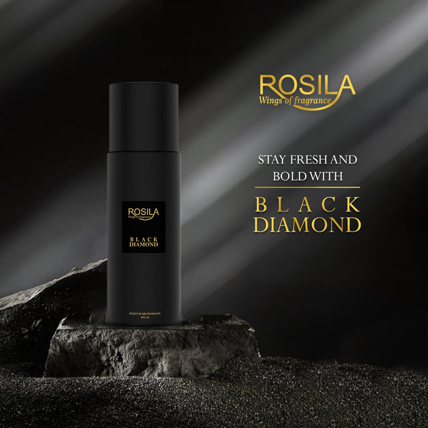 Rosila Black Diamond Stay Fresh And Bold Perfume Body Spray For
