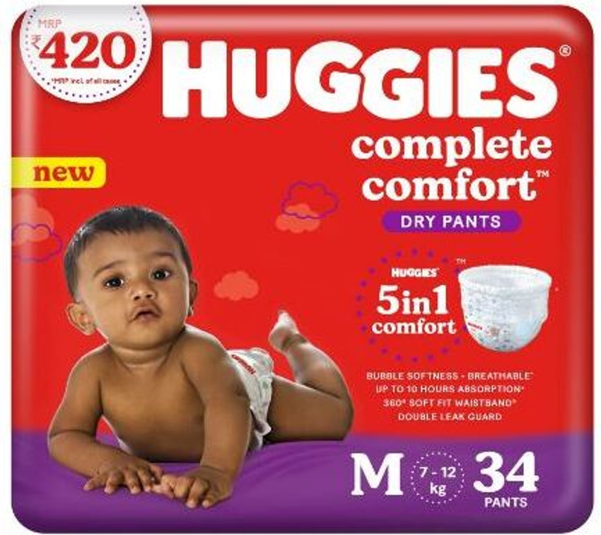 Huggies Complete Comfort Baby Diaper All in One M Buy 34