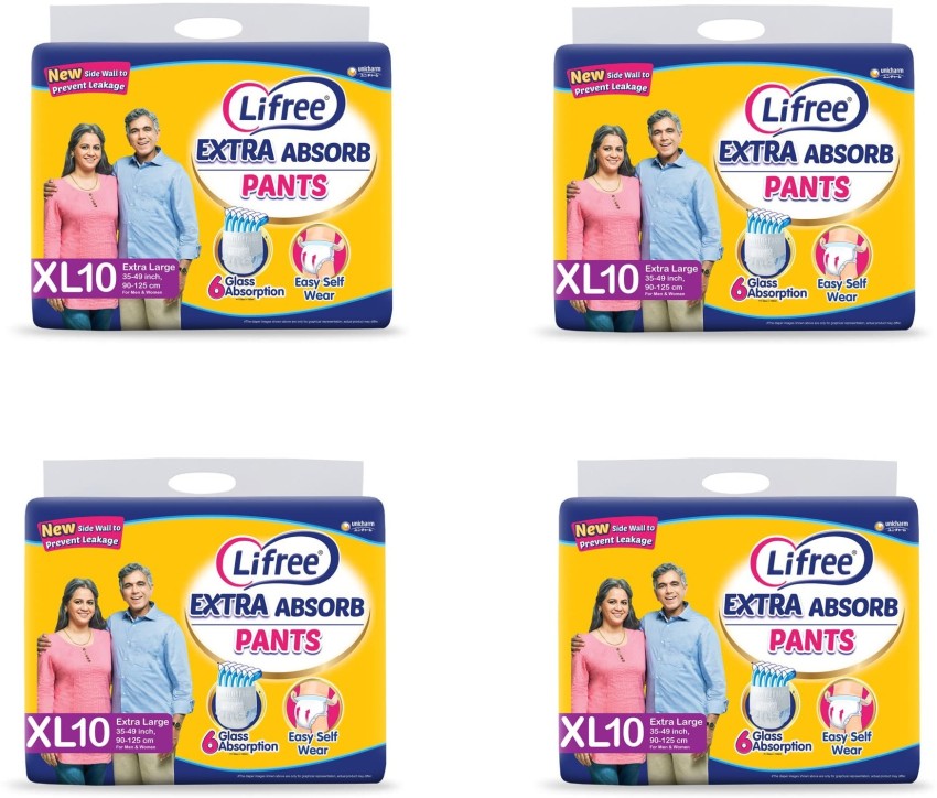 Buy Lifree Extra Absorb Adult Pant L 10 count 30  39 inch Online at  Best Prices in India  JioMart