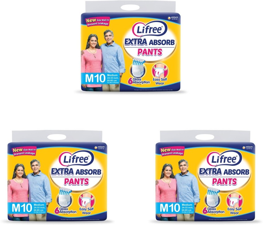 Buy Lifree Extra Absorb Adult Pants XL Pack Of 10 Online  Flipkart Health  SastaSundar