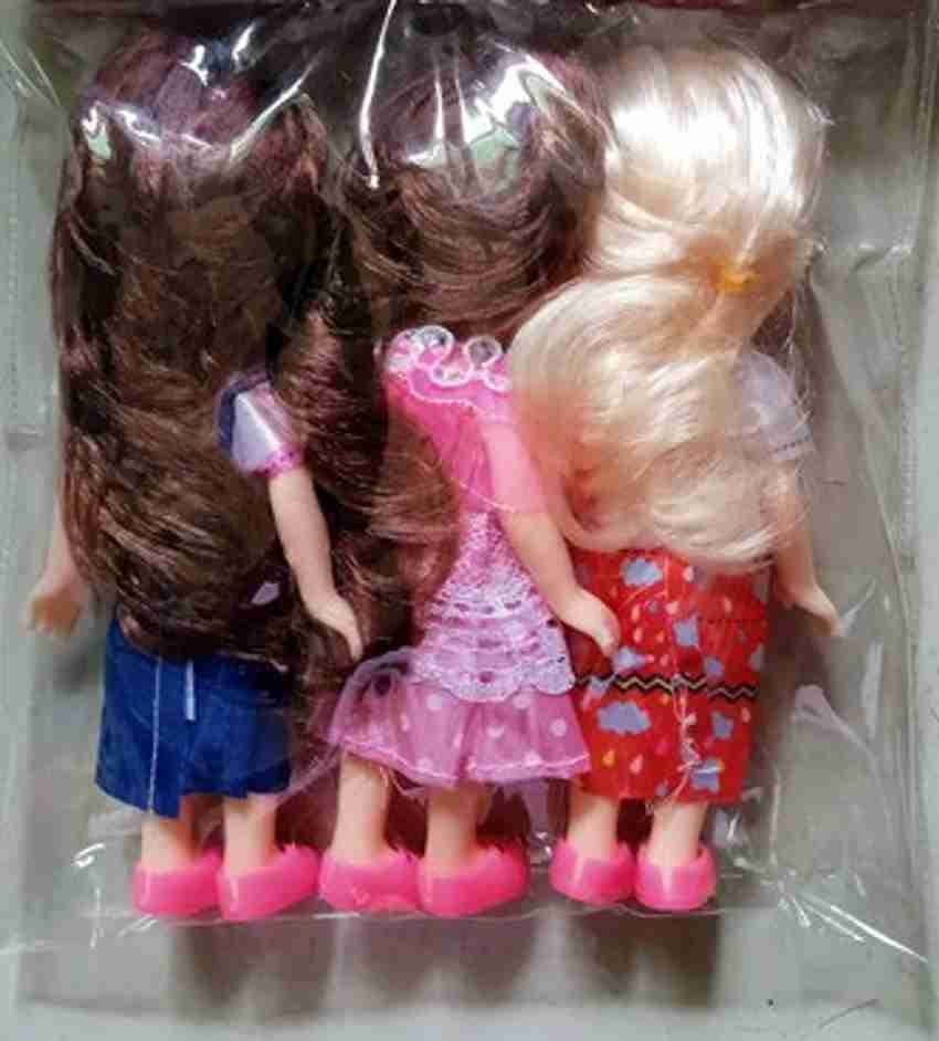 K A Enterprises 3 Princess Dolls Long Hair Girls Kids 3 Sisters