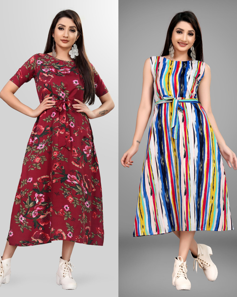 Tozluk Lady Women Maxi Multicolor Dress Buy Tozluk Lady Women