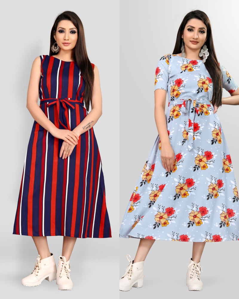 Tozluk Lady Women Maxi Multicolor Dress - Buy Tozluk Lady Women Maxi  Multicolor Dress Online at Best Prices in India