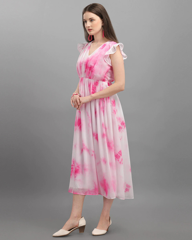 PRISTINO Women Layered Pink White Dress Buy PRISTINO Women Layered Pink White Dress Online at Best Prices in India Flipkart