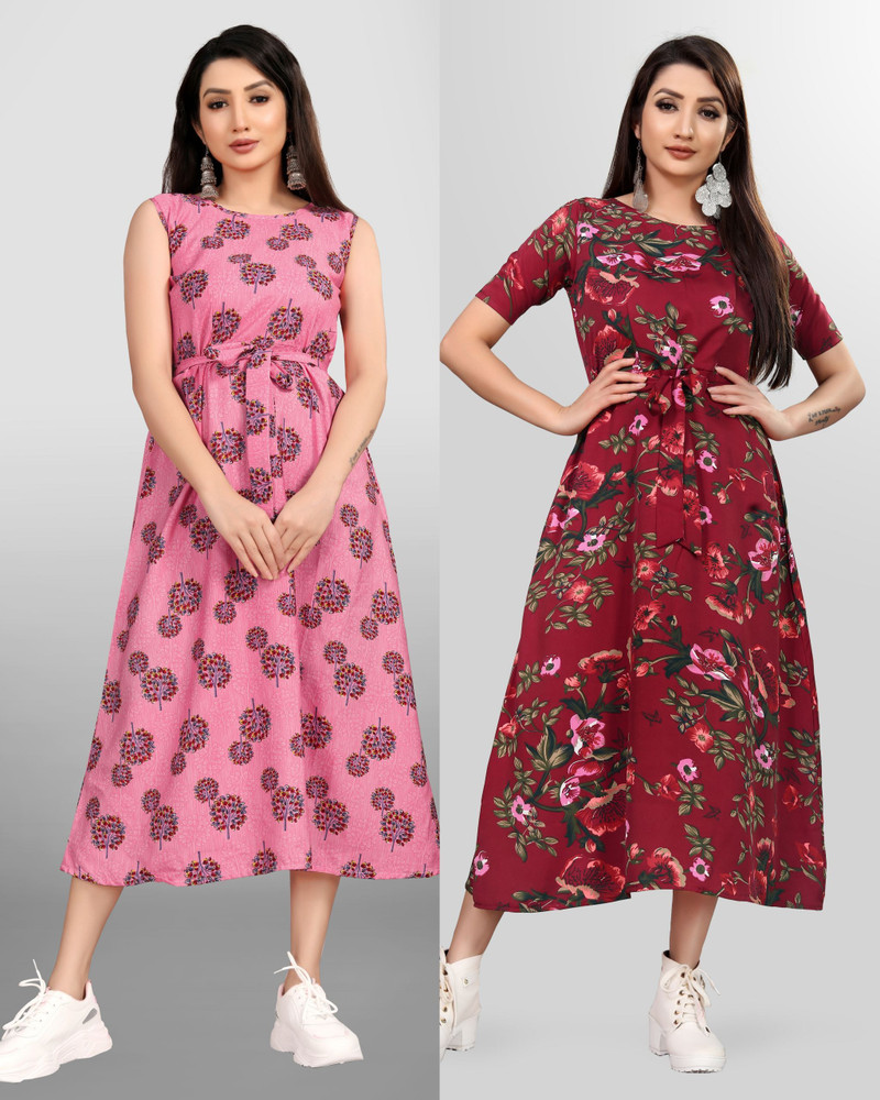 Tozluk Lady Women Maxi Multicolor Dress Buy Tozluk Lady Women Maxi Multicolor Dress Online at Best Prices in India Flipkart